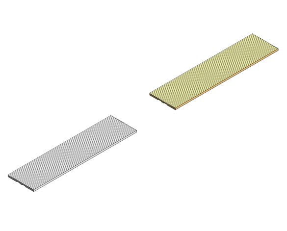 Image of Aluminium & Solid Brass Stair Nosing - 033