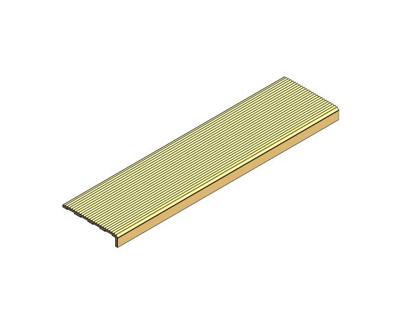 Image of Solid Brass Stair Nosing - 041