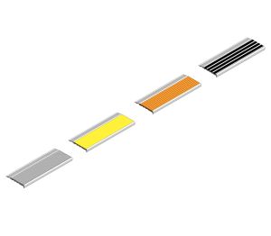 Image of Aluminium & Solid Brass Stair Nosing - 104 & 404