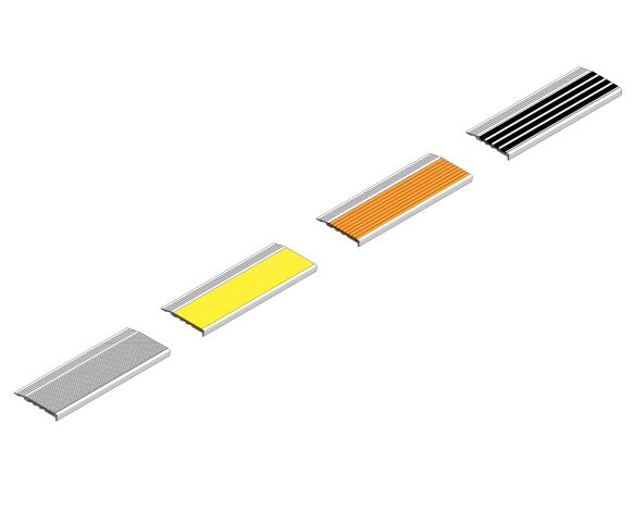 Image of Aluminium & Solid Brass Stair Nosing - 104 & 404