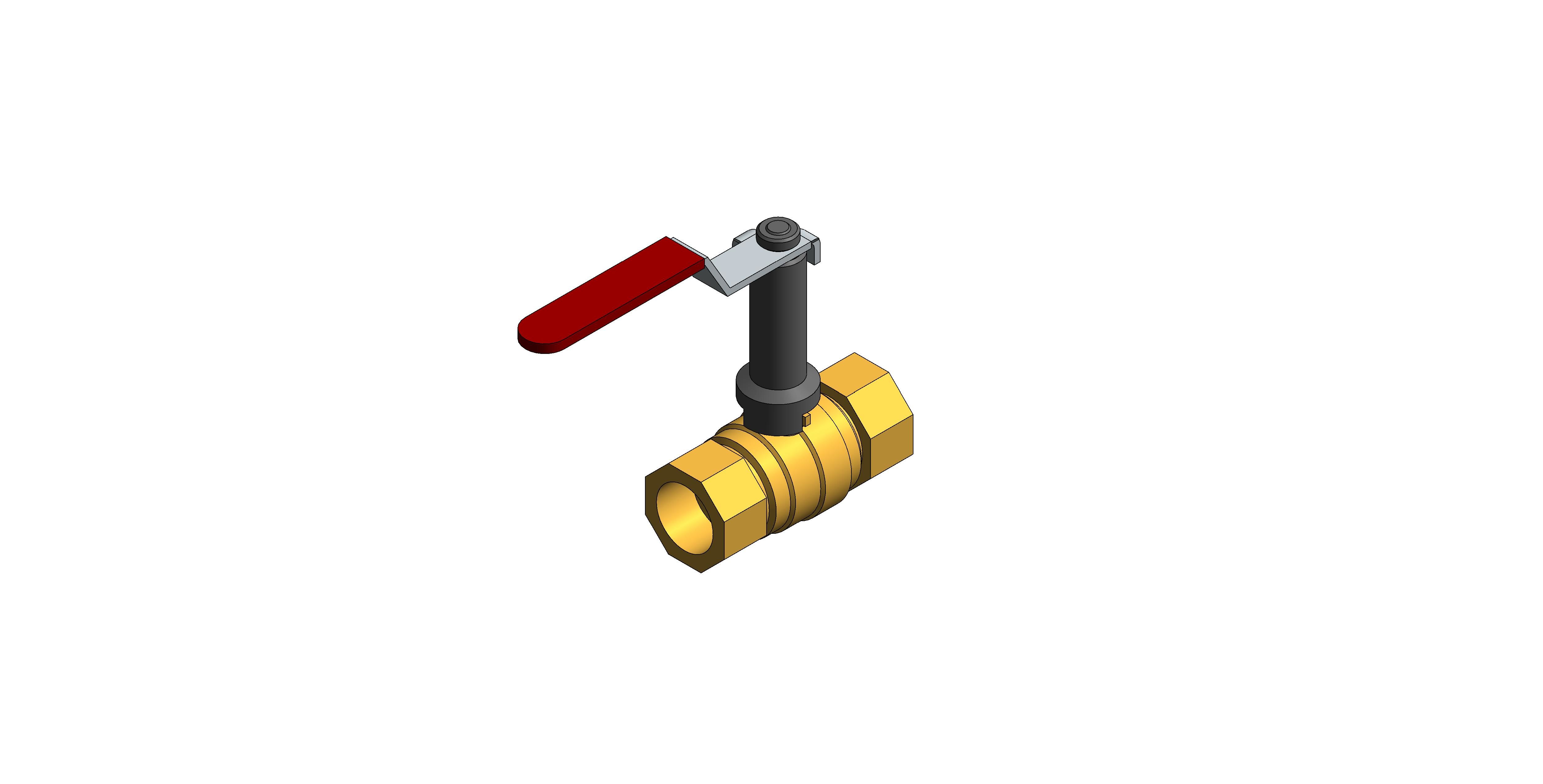 Product: D171ACEXS - Extended Stem Ball Valve - DZR Brass