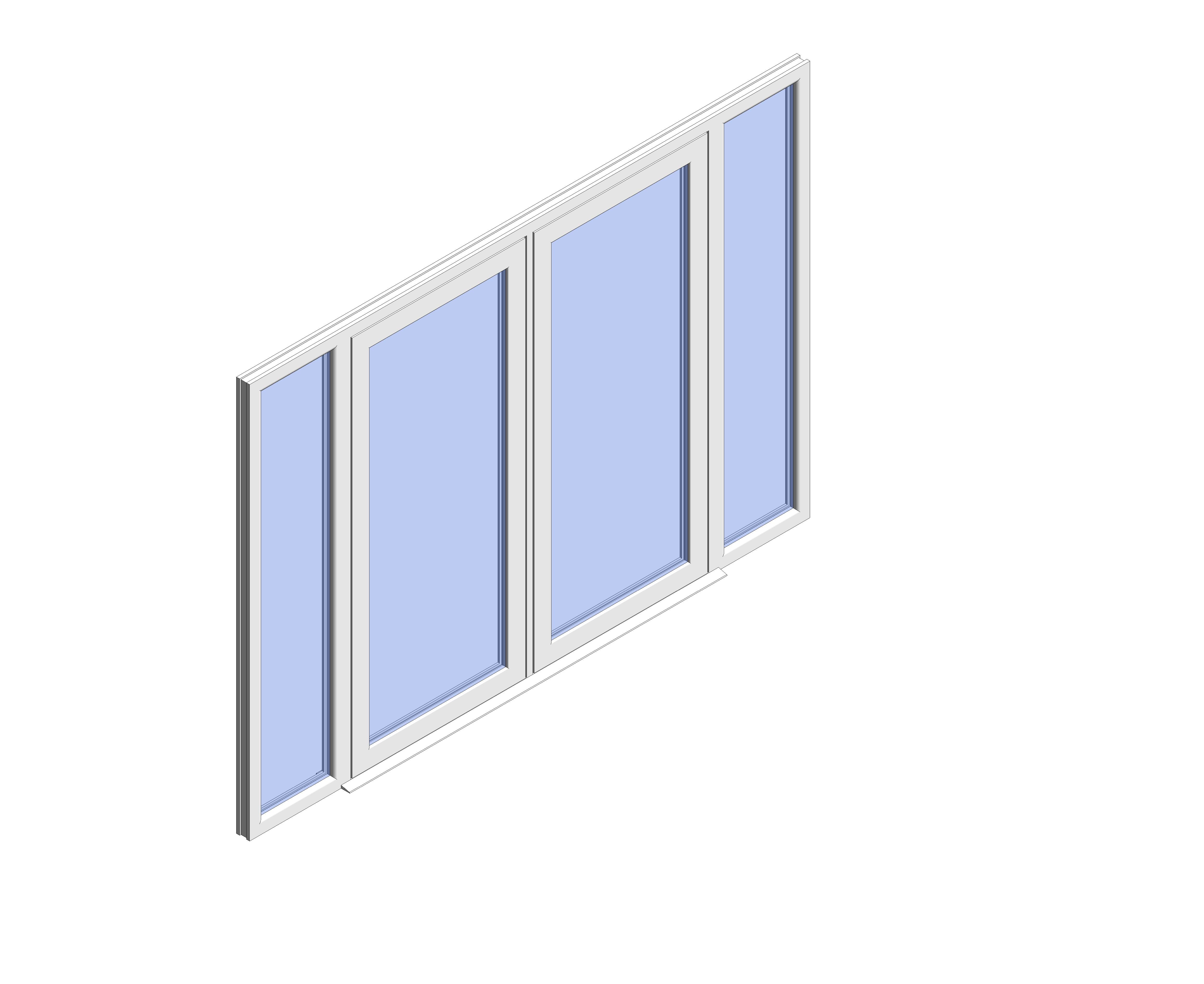 Product: Heritage 2800 Flush French Door (F4 - Open Out)