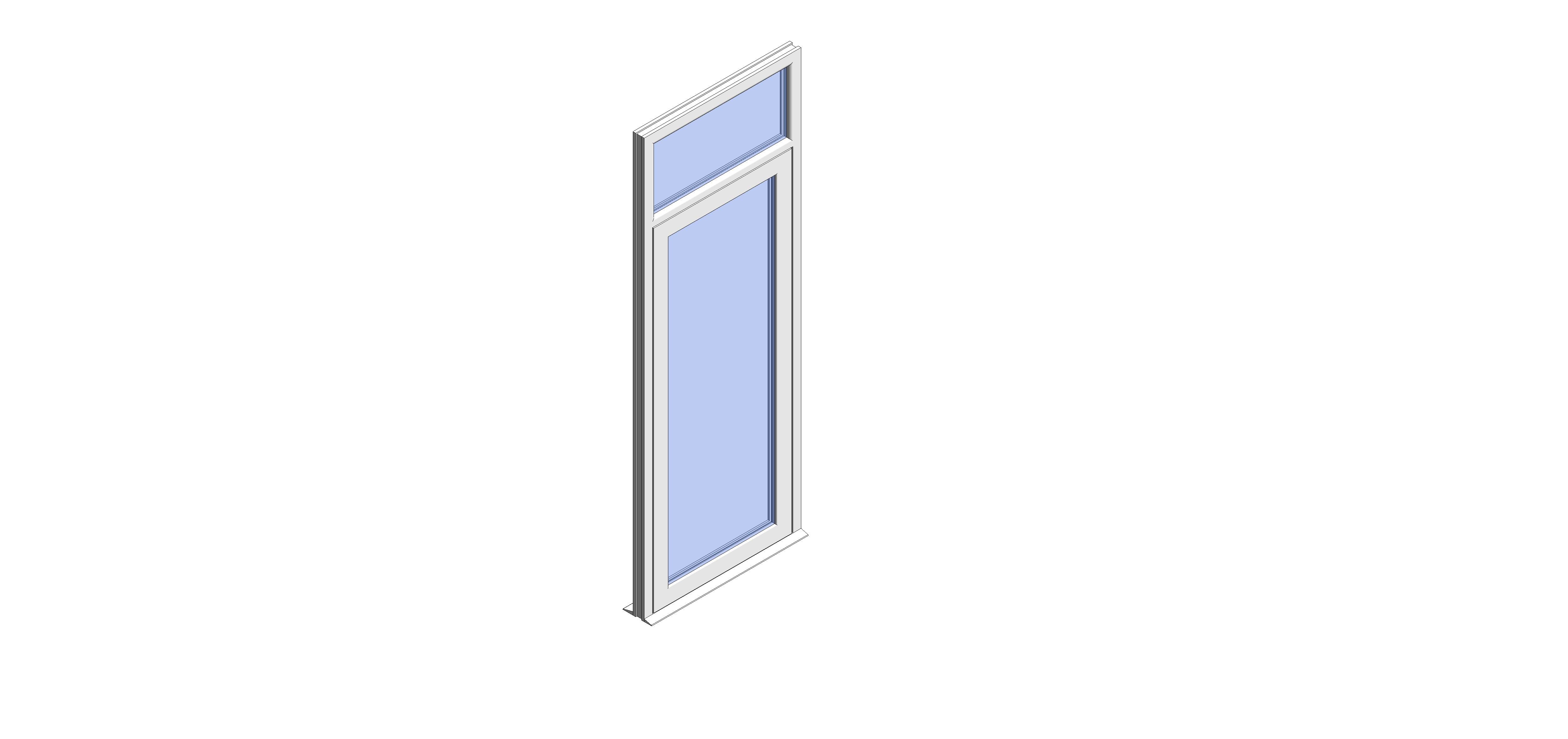 Product: Heritage 2800 Residential Flush Door (R3 - Open Out)