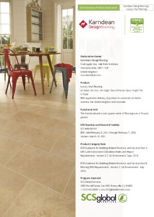 Environmental Product Declaration (EPD)