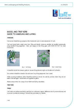 Trief Design bimstore - Brett Landscaping - Trief GST1A Kerb