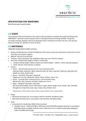 Specification Clause