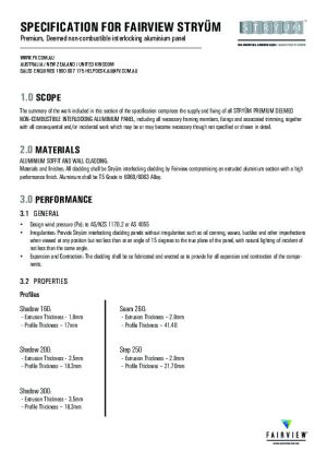 Specification Clause