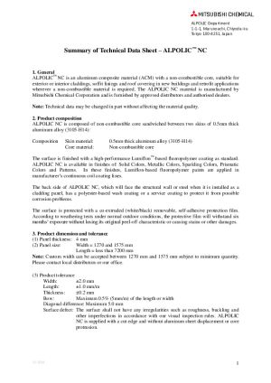 Technical Data Sheet