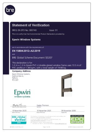 Environmental Product Declaration (EPD)
