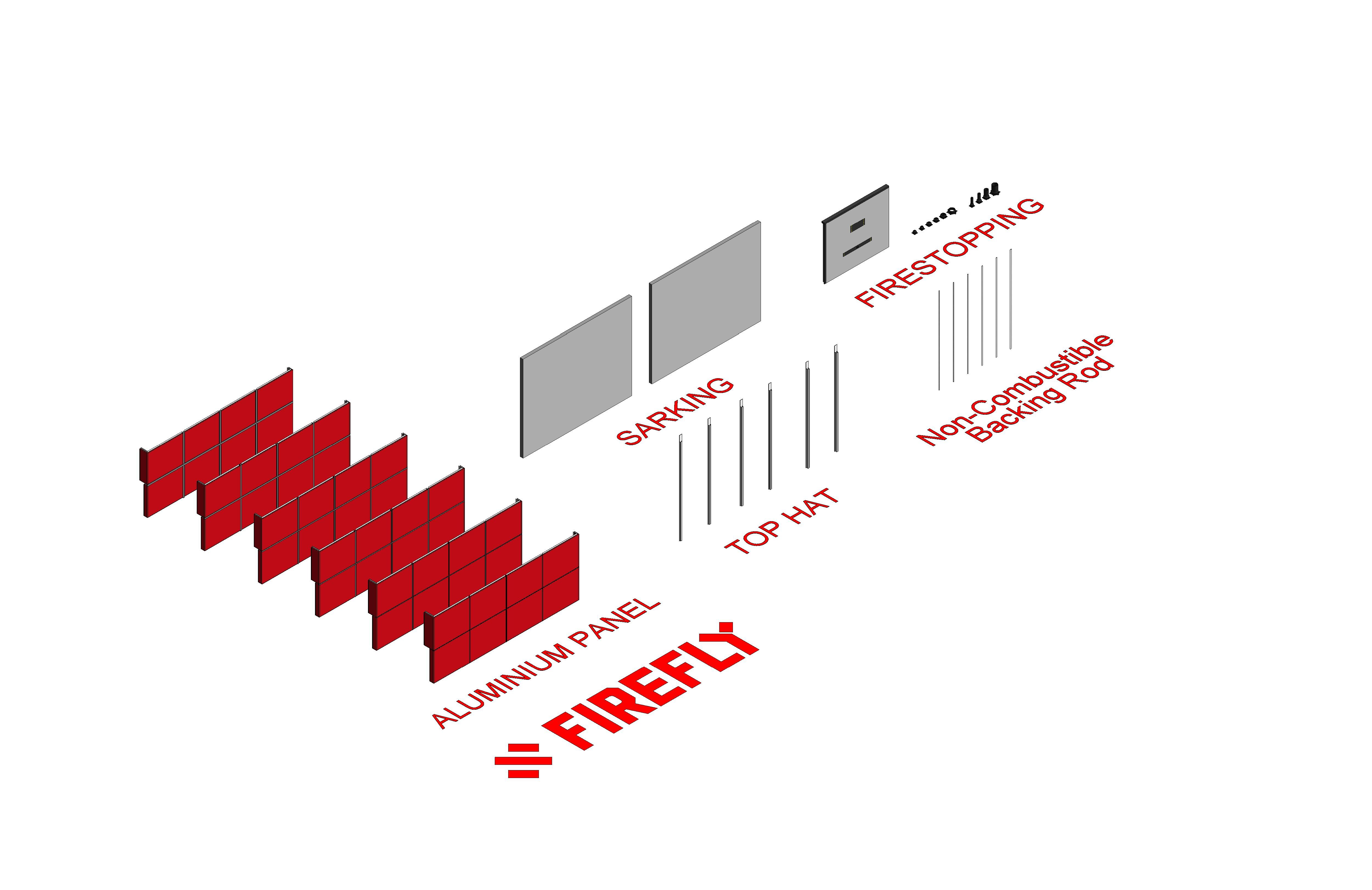 Image of FIREFLY Solid Aluminium Panel