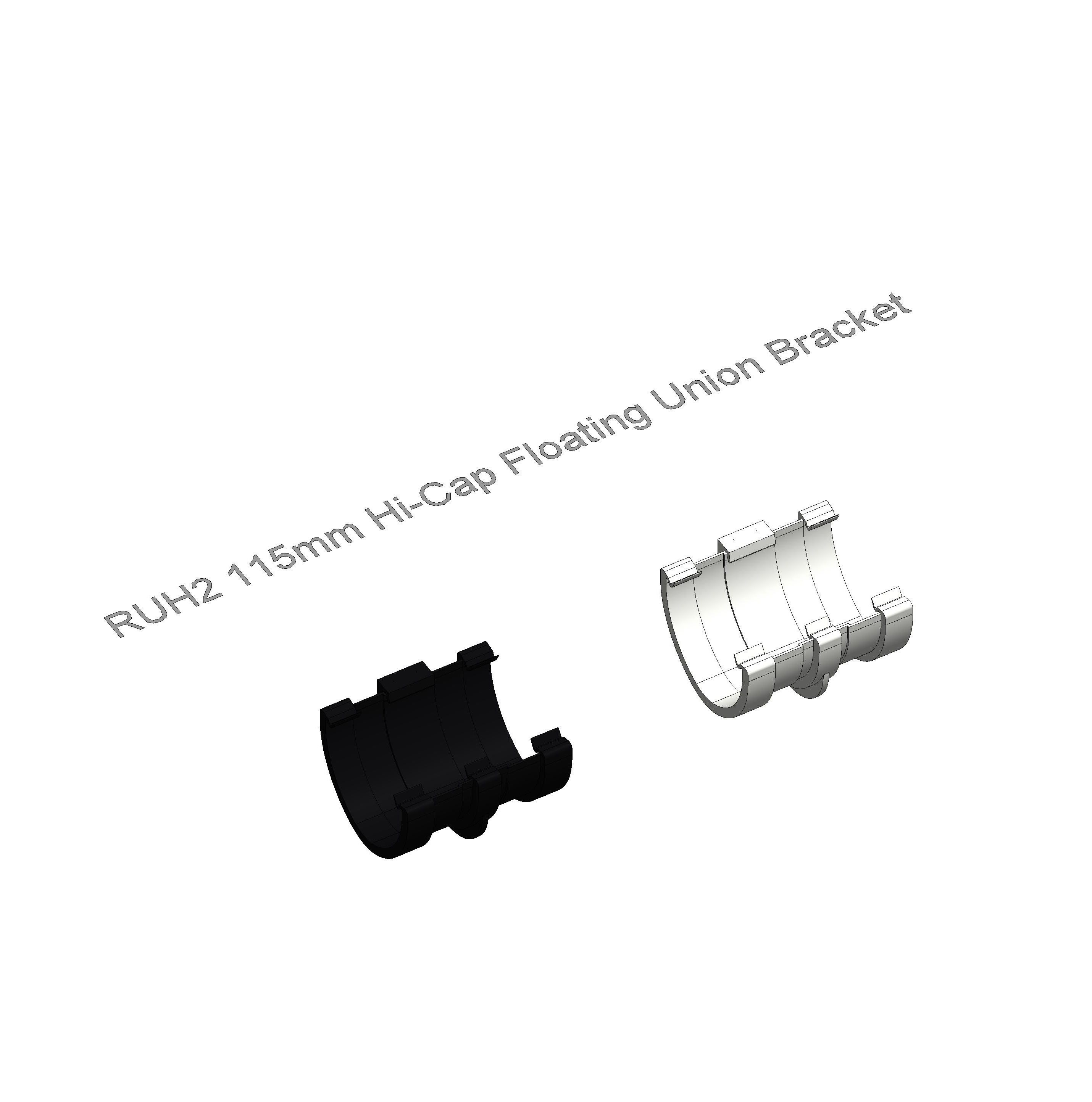 FloPlast RUH2 115mm Hi-Cap Floating Union Bracket