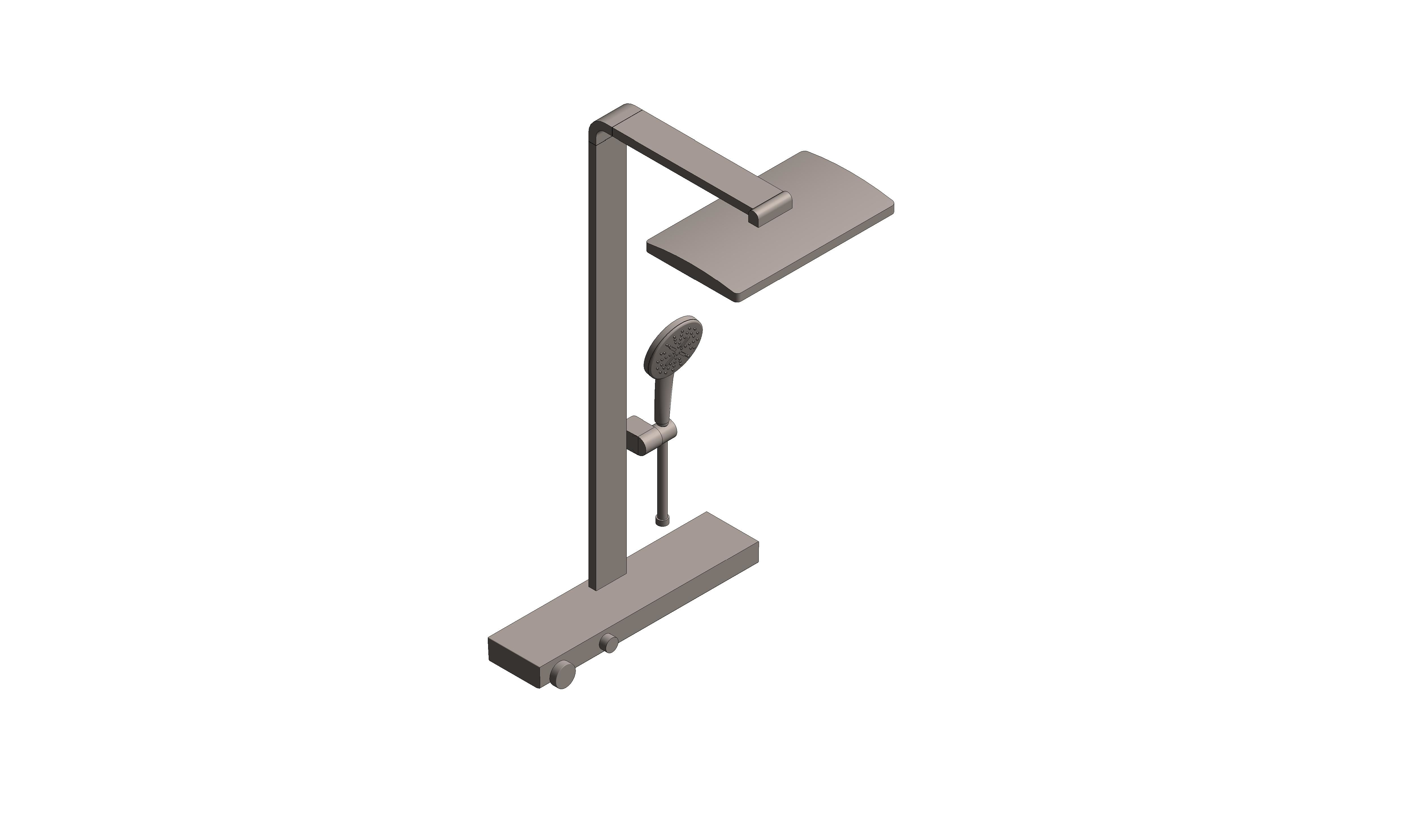 Product: RAINSHOWER AQUA PURE Shower system with thermostat for wall mounting (100962AL00)