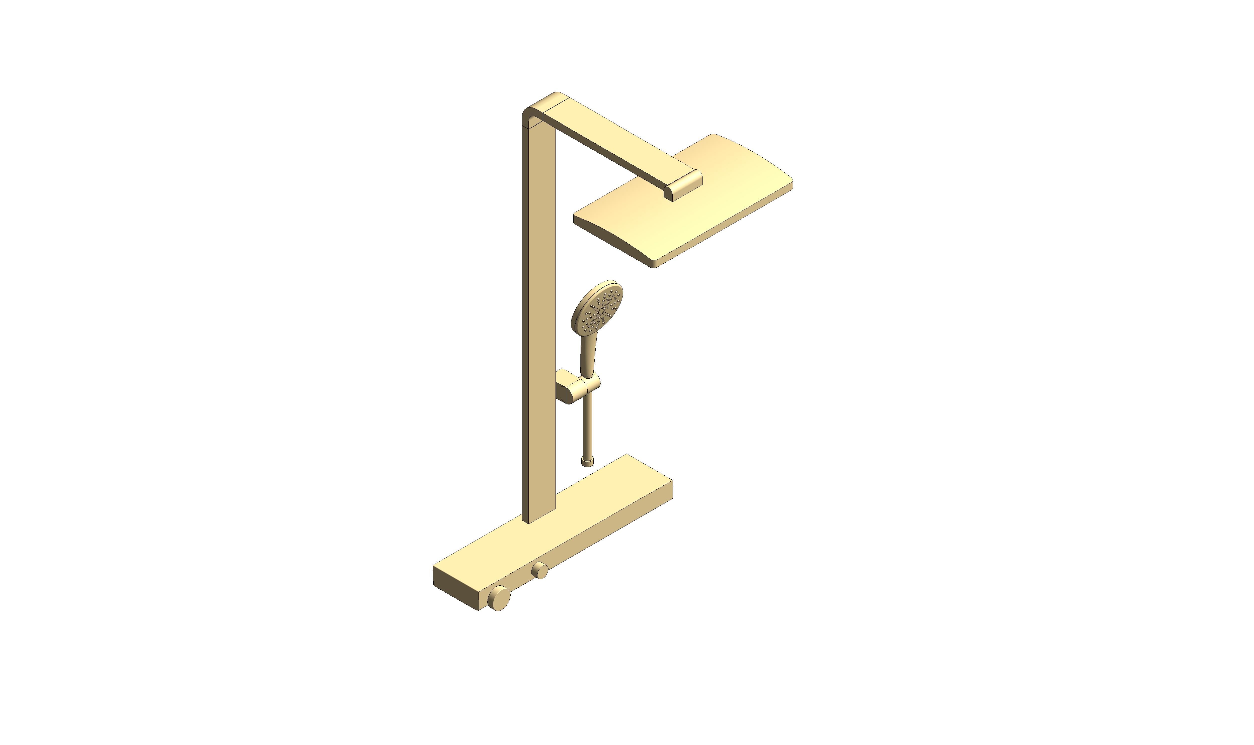 Product: RANSHOWER AQUA PURE Shower system with thermostat for wall mounting (100962GL00)