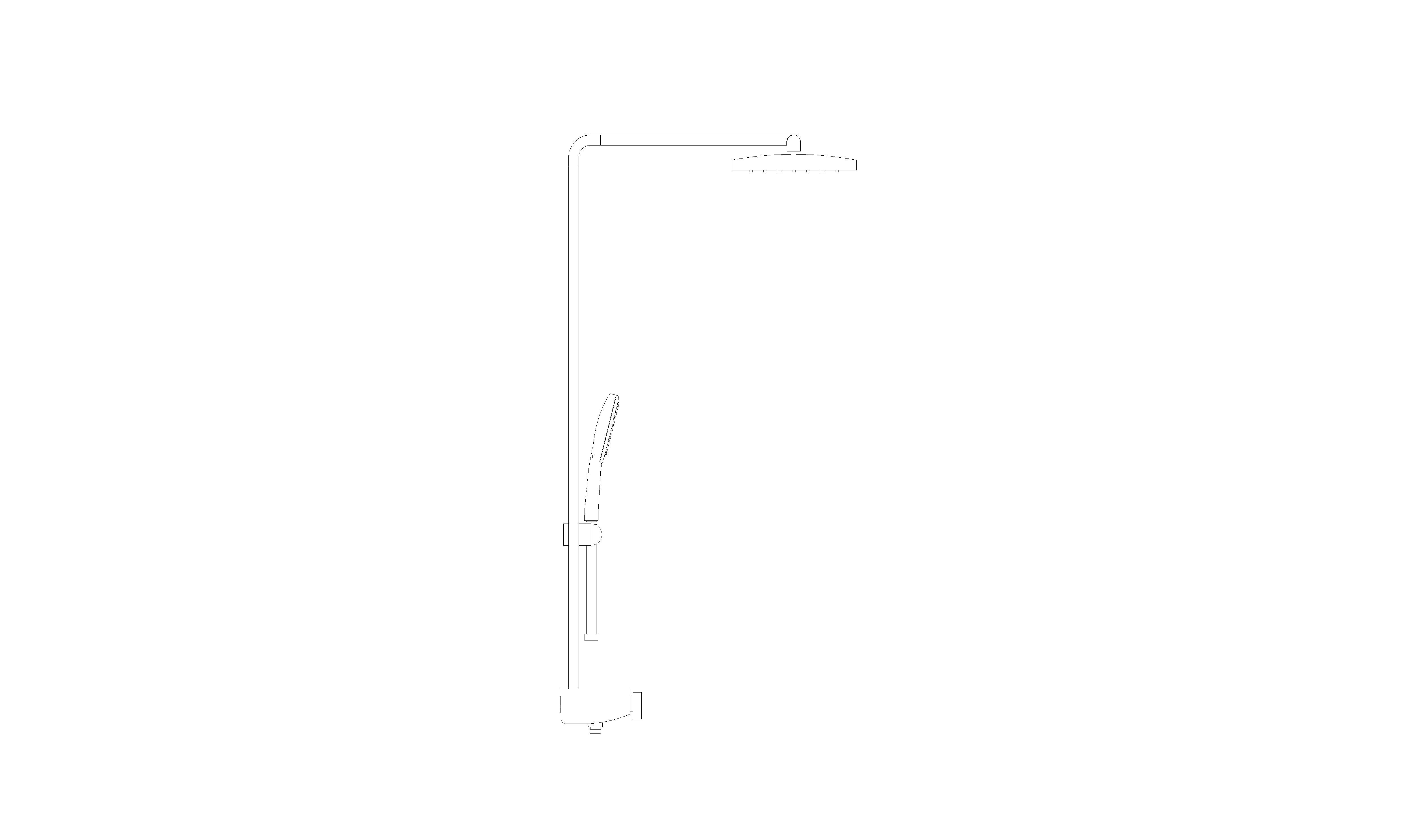 Product: RAINSHOWER AQUA PURE Shower system with thermostat for wall mounting (1009640000)