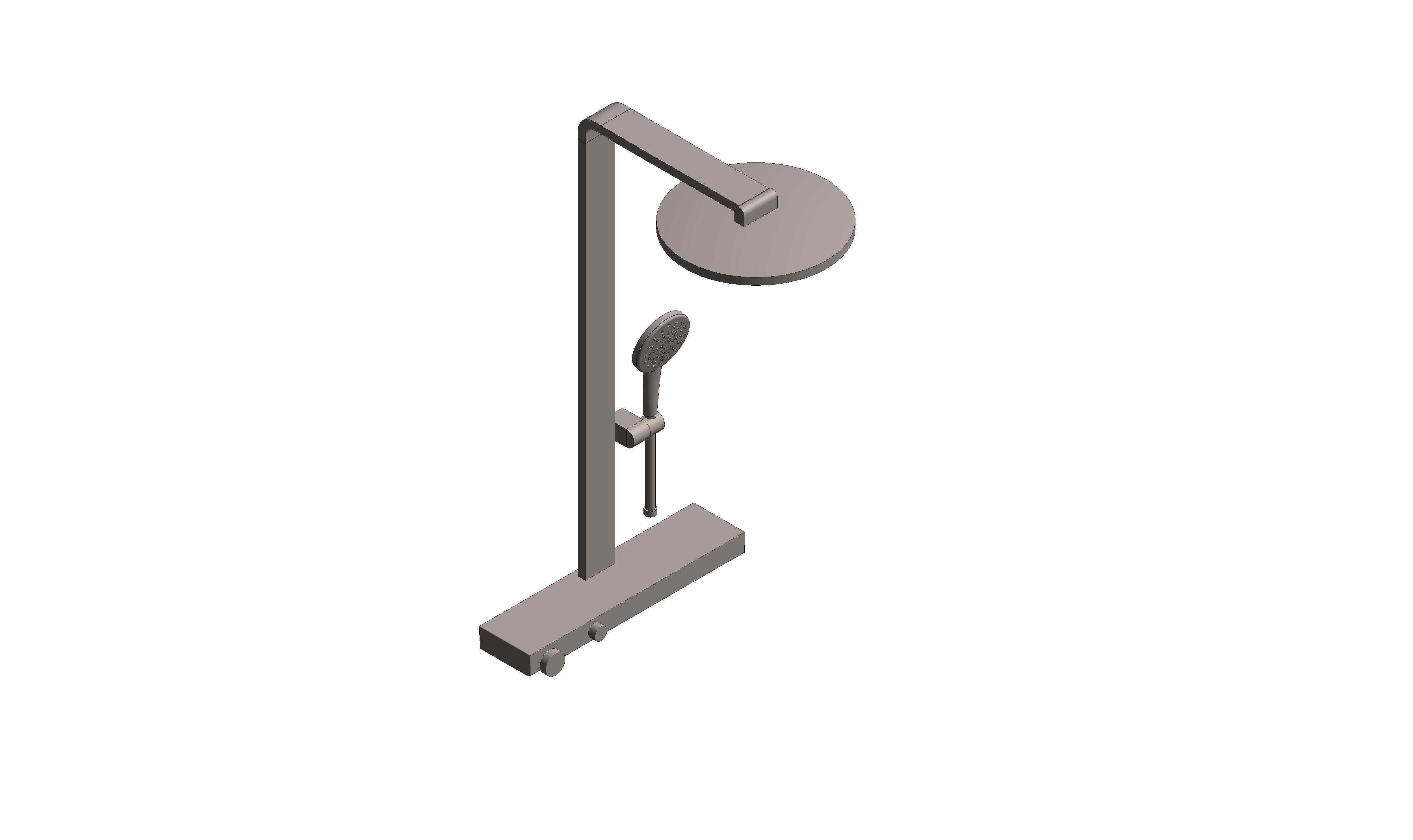 Product: RAINSHOWER AQUA PURE Shower system with thermostat for wall mounting (100964AL00)