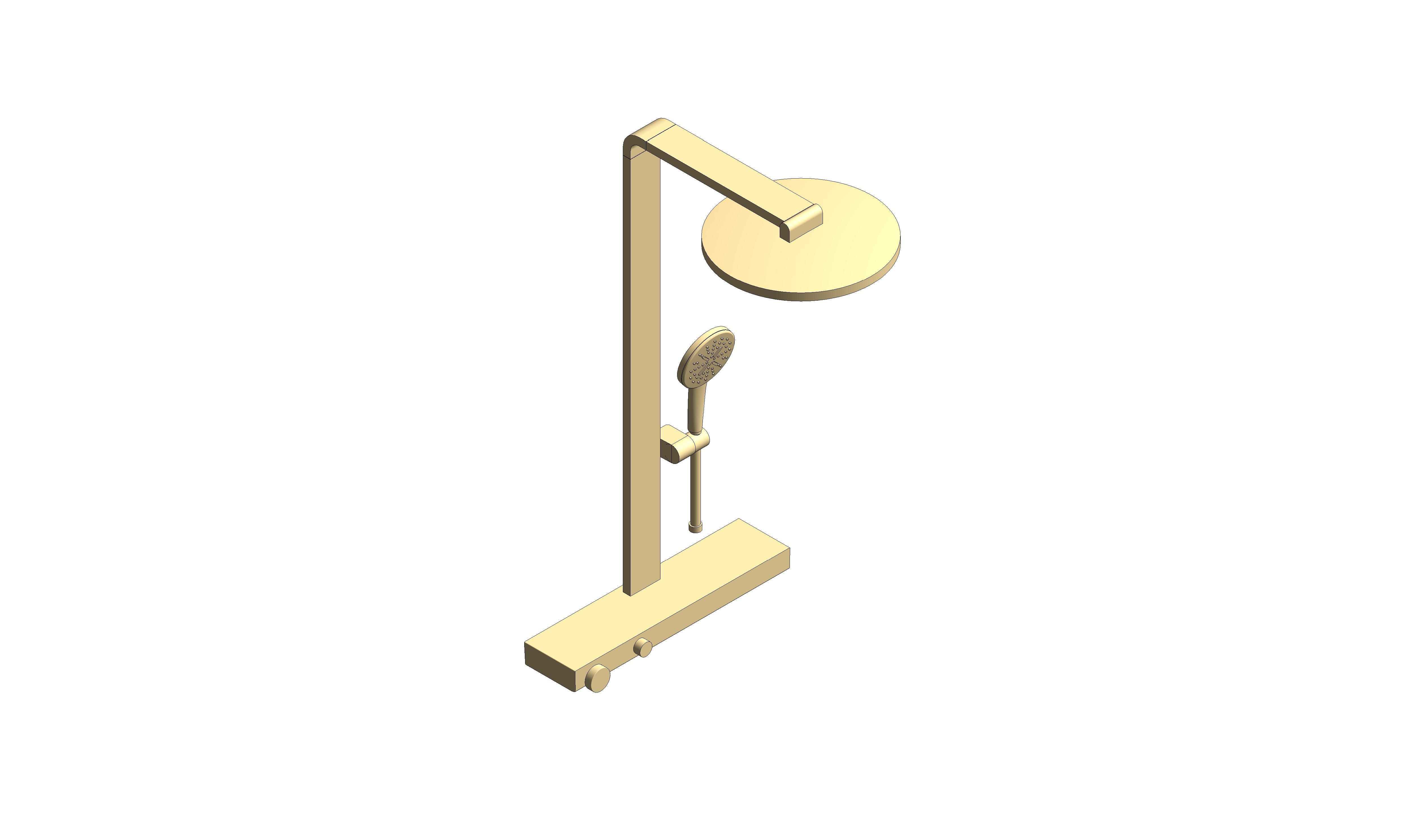 Product: RAINSHOWER AQUA PURE Shower system with thermostat for wall mounting (100964GL00)