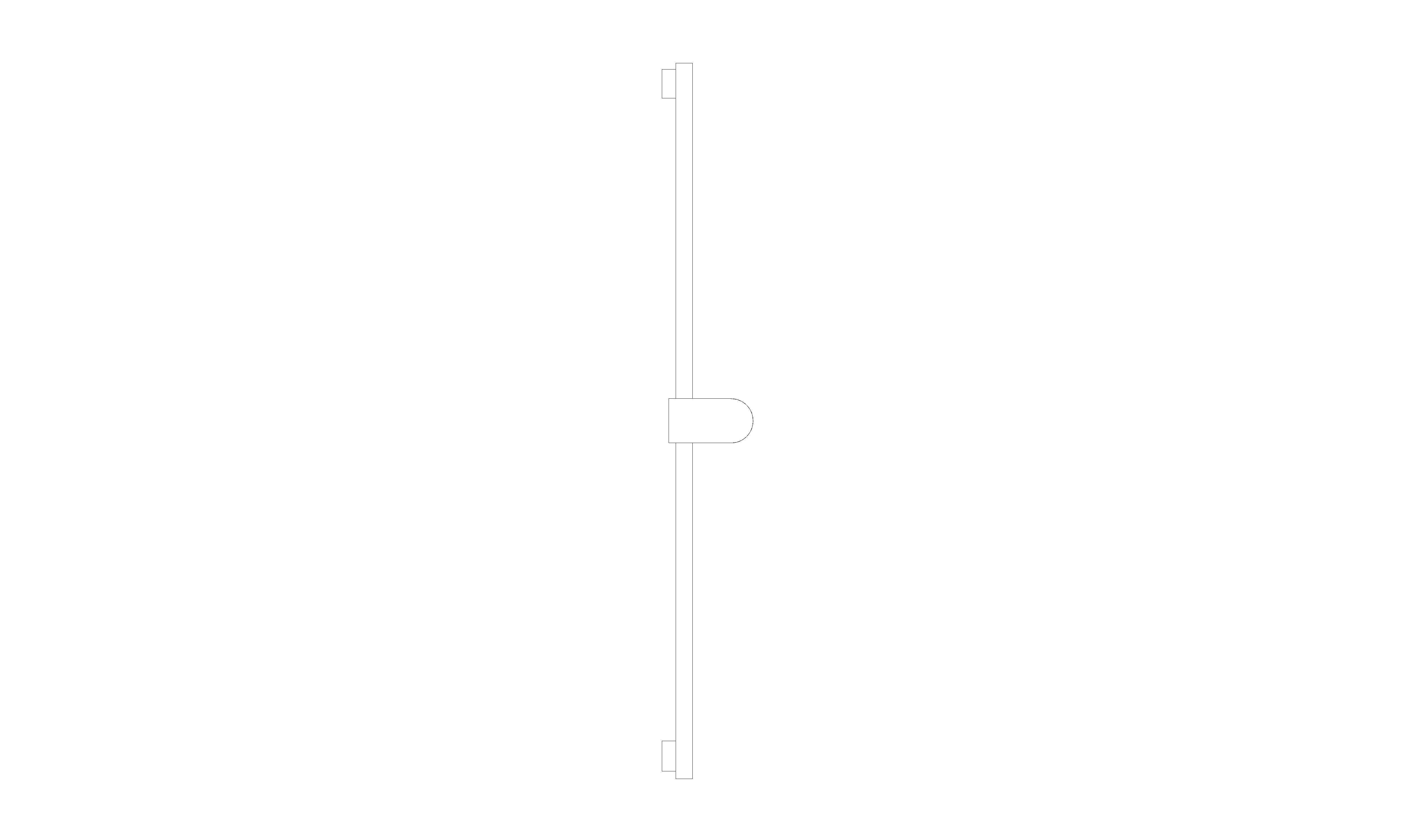 Product: RAINSHOWER AQUA Shower rail, 600 mm (101673DC00)