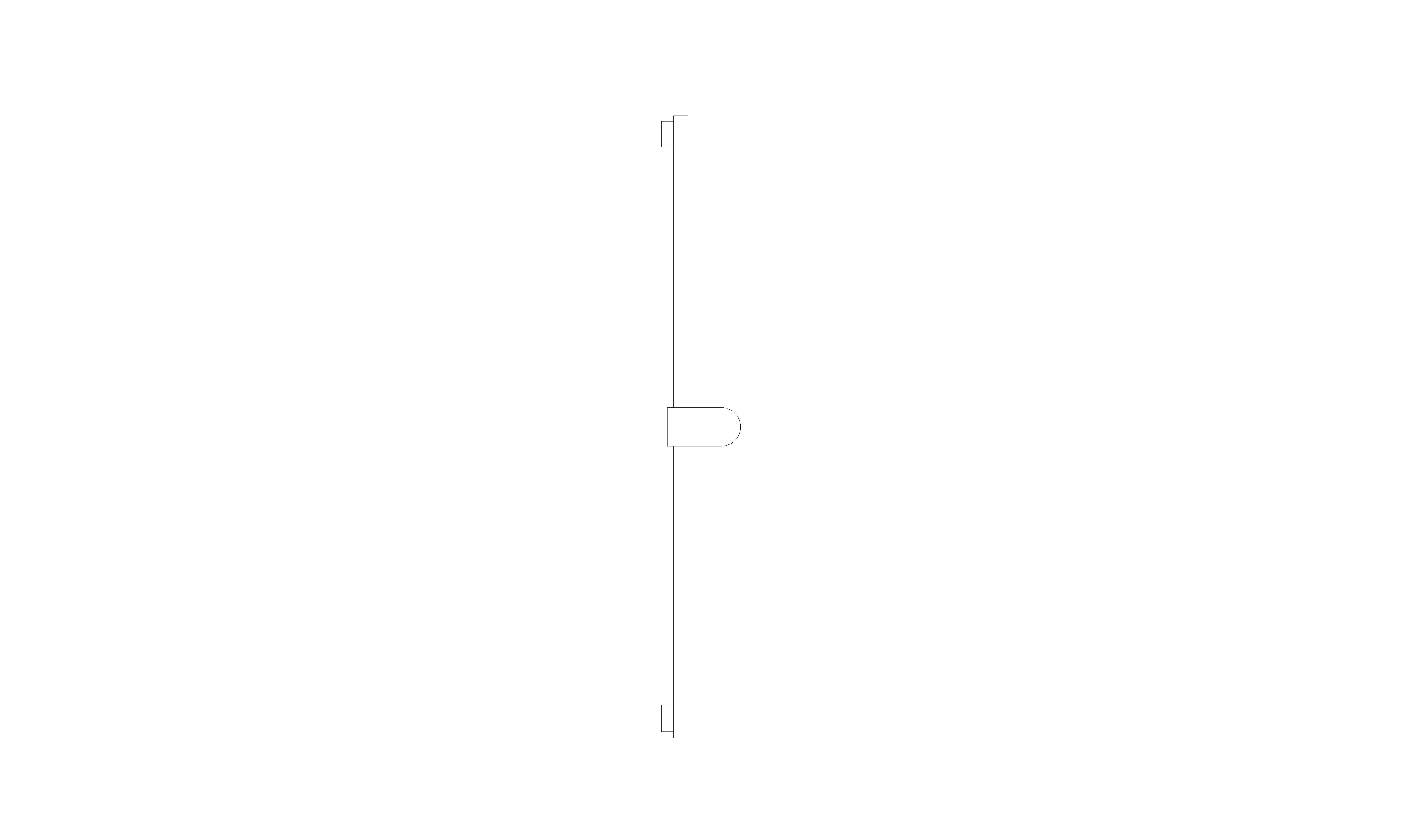 Product: RAINSHOWER AQUA Shower rail, 600 mm (101673GN00)