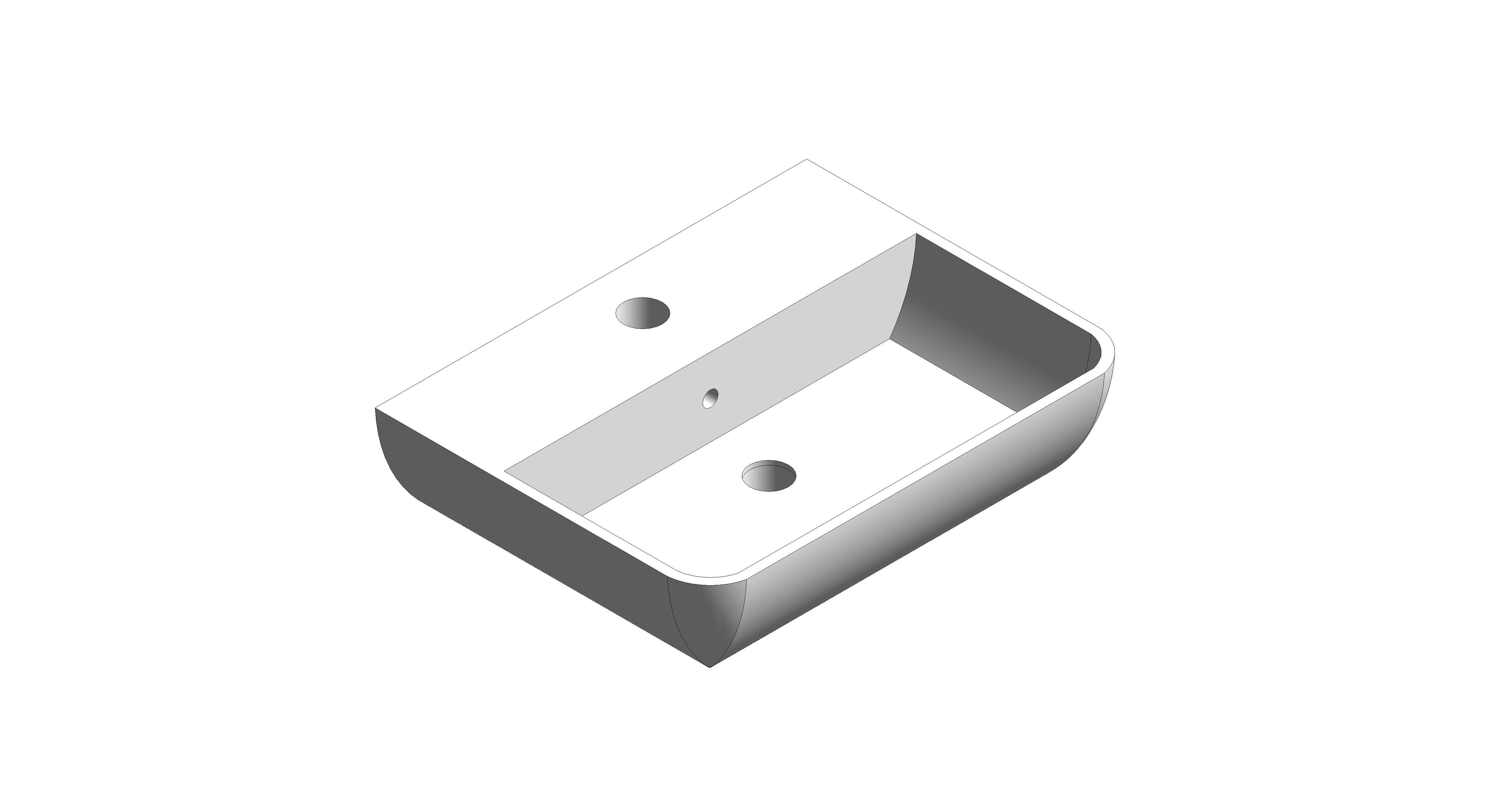 Product: BAUEDGE CERAMIC Hand Rinse Basin 45 (39806000)