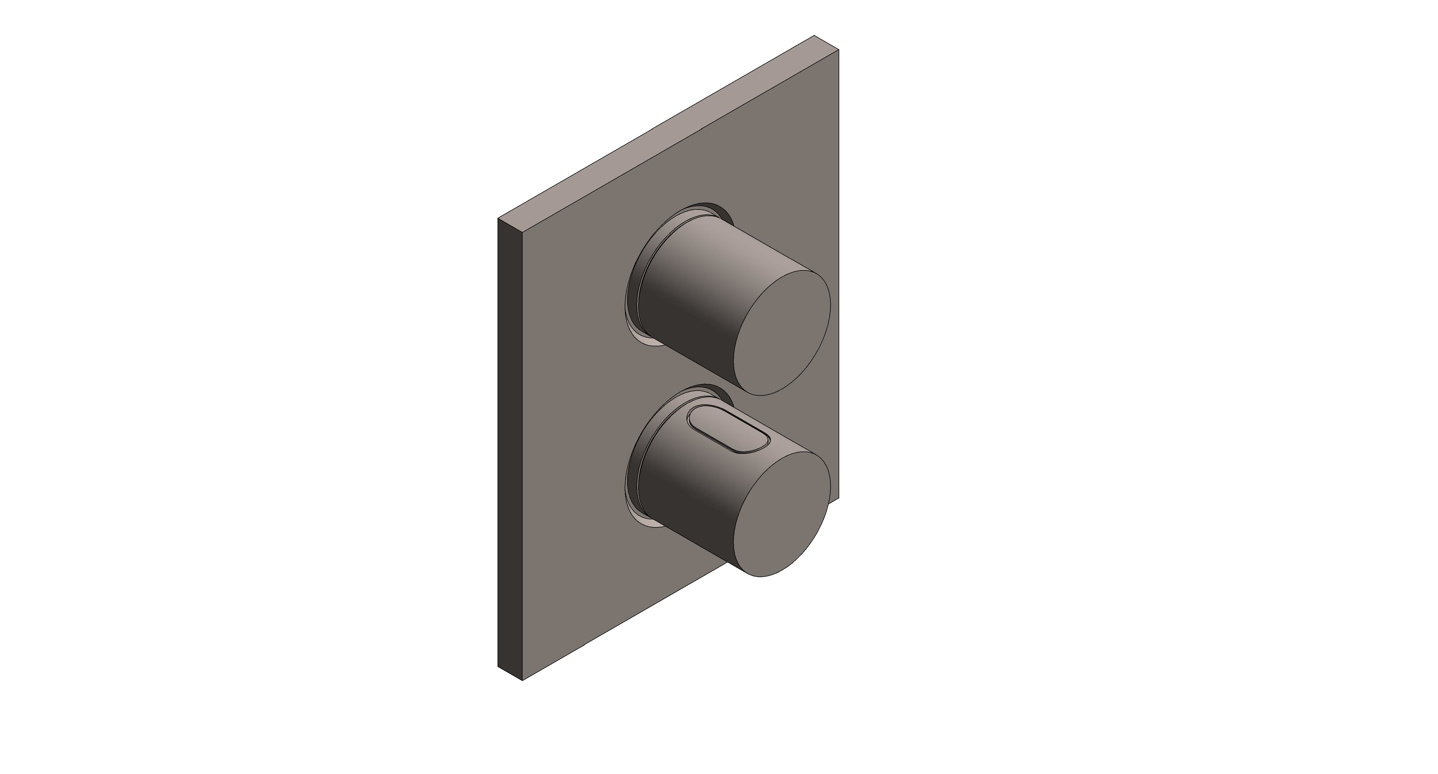 Product: GROHTHERM F Thermostatic Trim with integrated 2-way diverter (100752MG00)