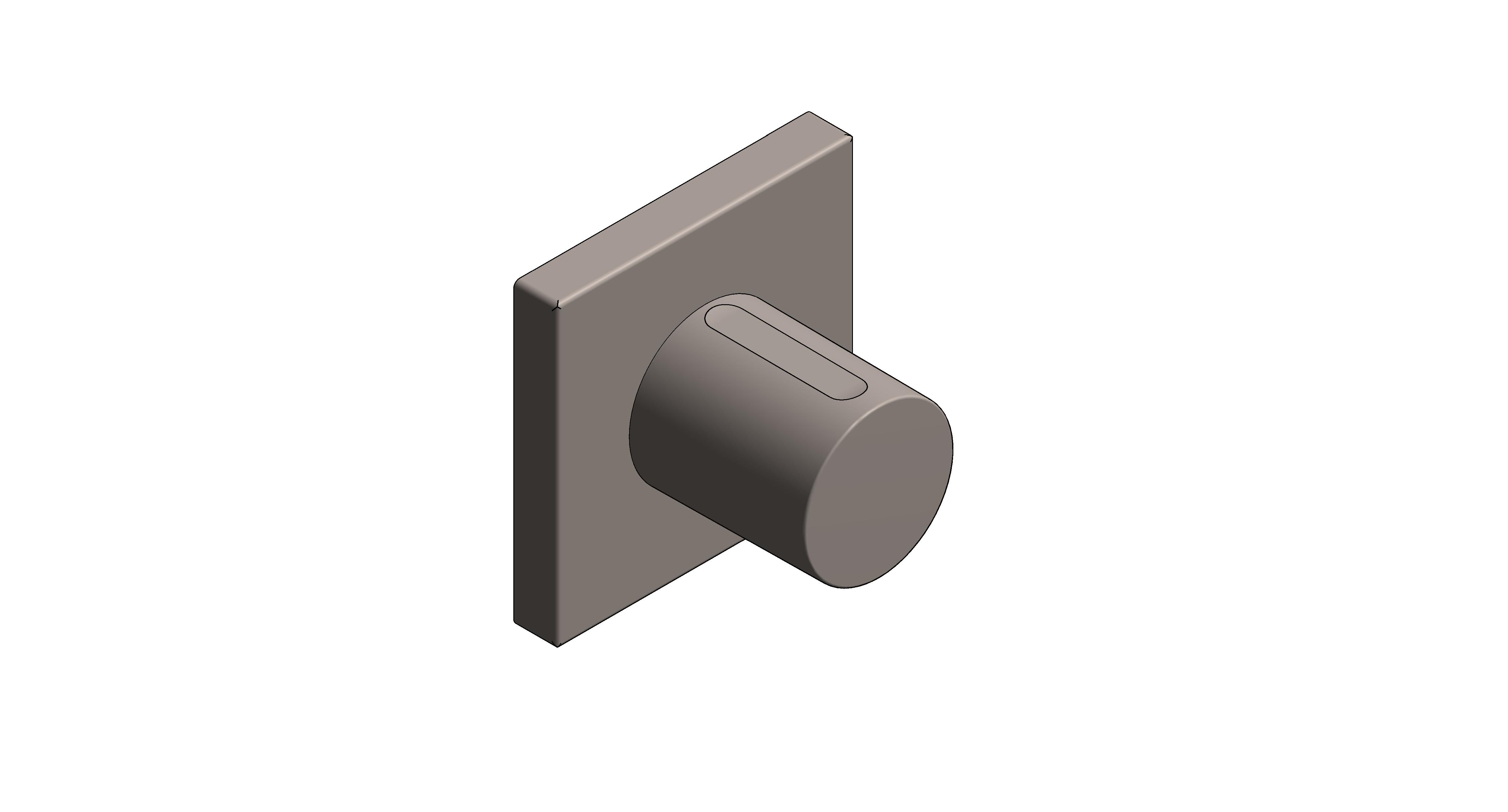 Product: GROHTHERM F Single volume control trim (100754MG00)