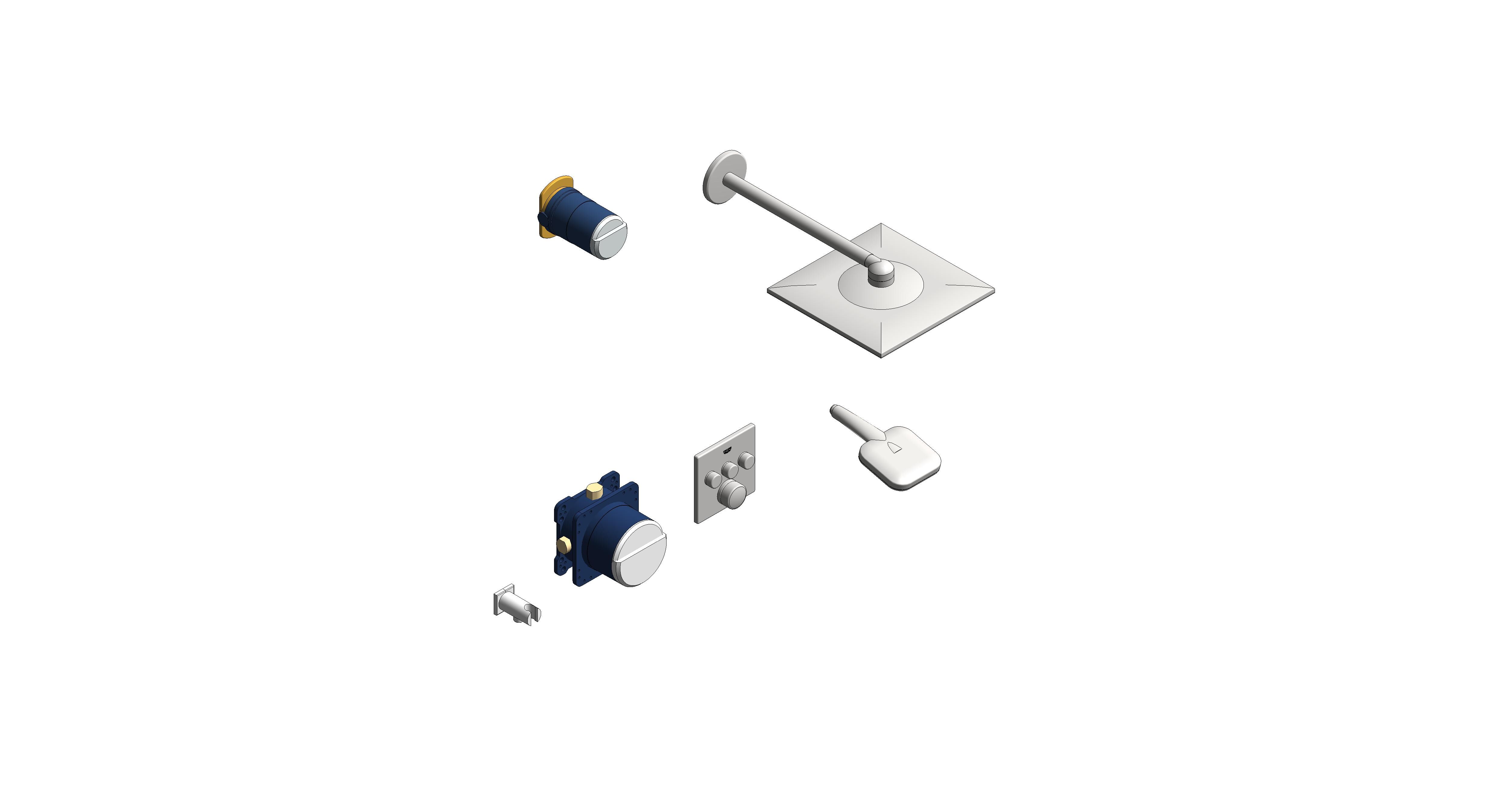 Product: Grotherm SmartControl Concealed Shower System Bundle (34864000)