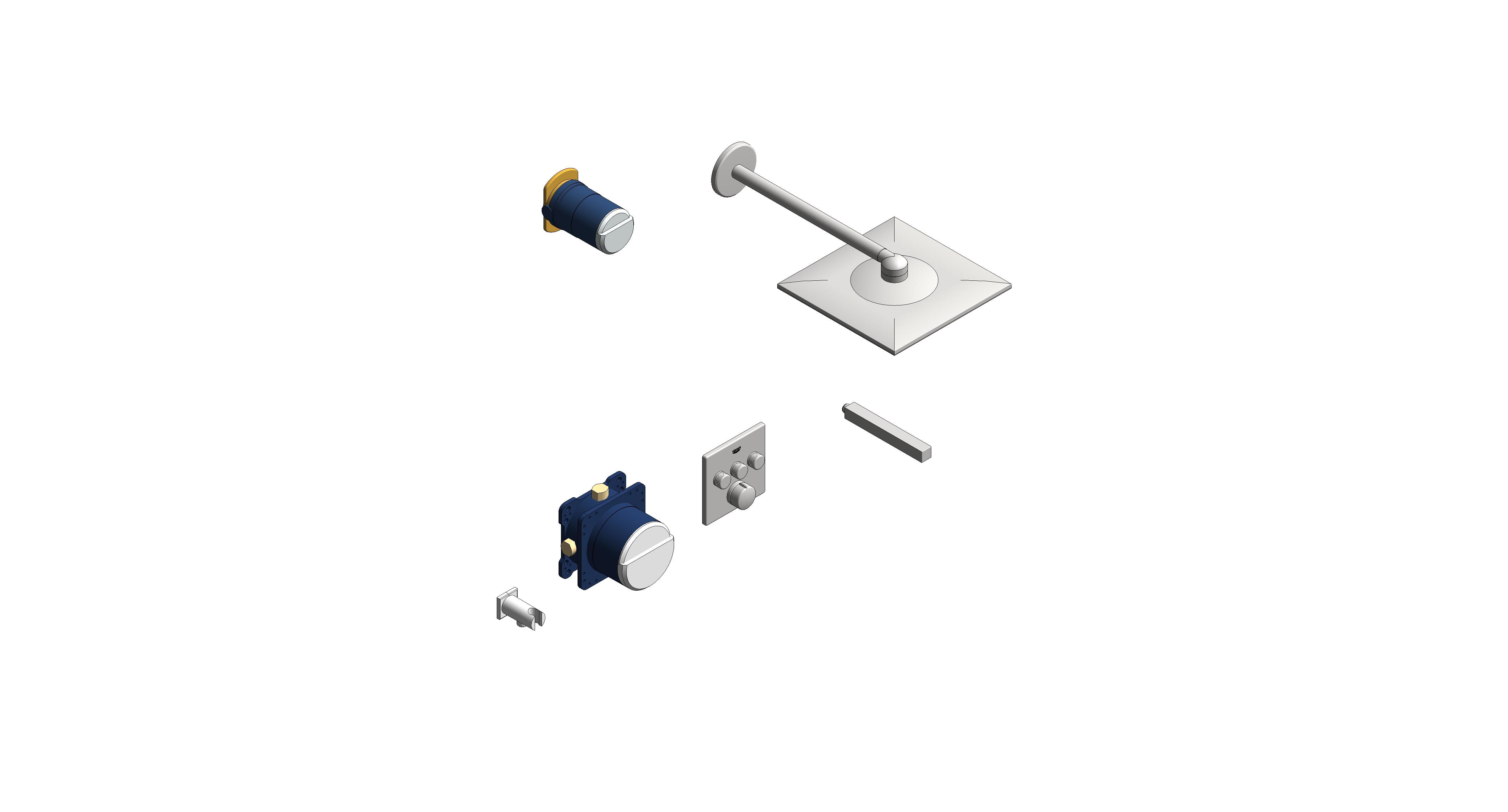 Product: Grotherm SmartControl Concealed Shower System Bundle (34873000)