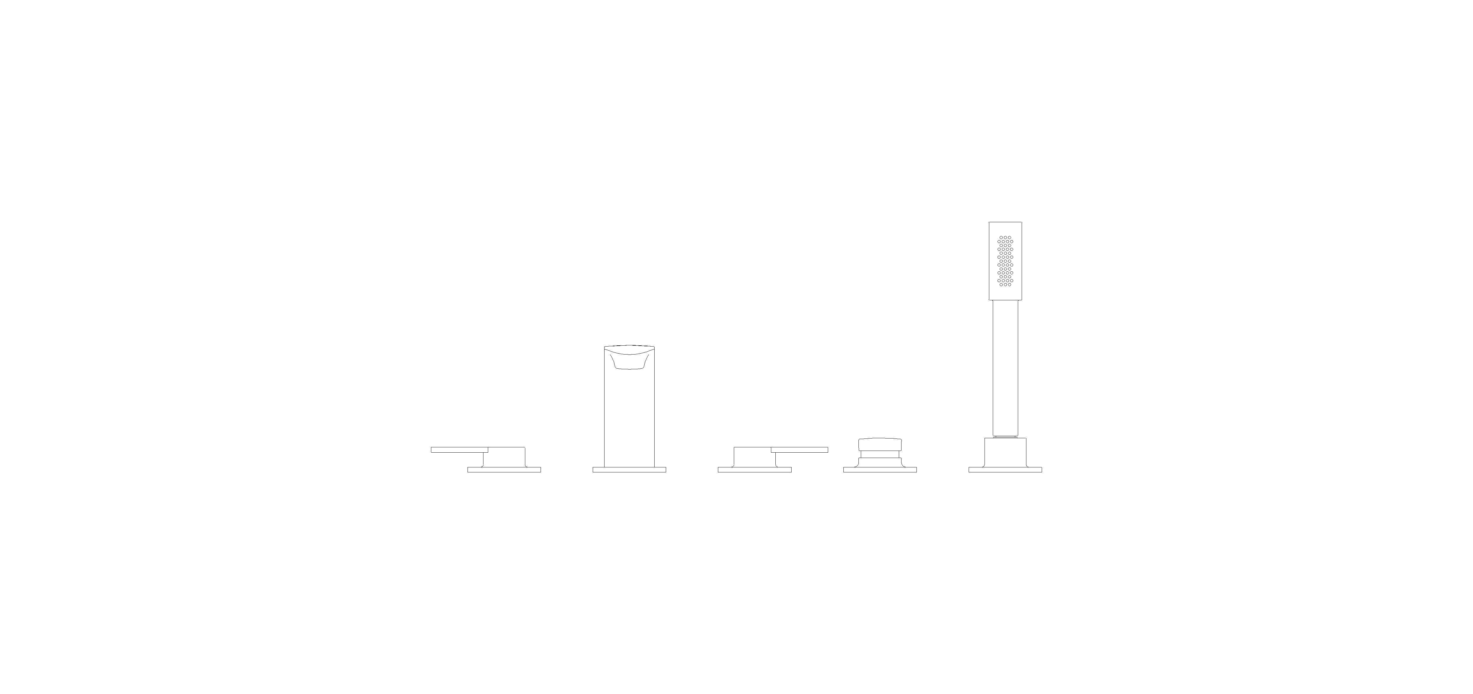 Product: ALLURE 5-hole bath/shower combination (25221AL1)