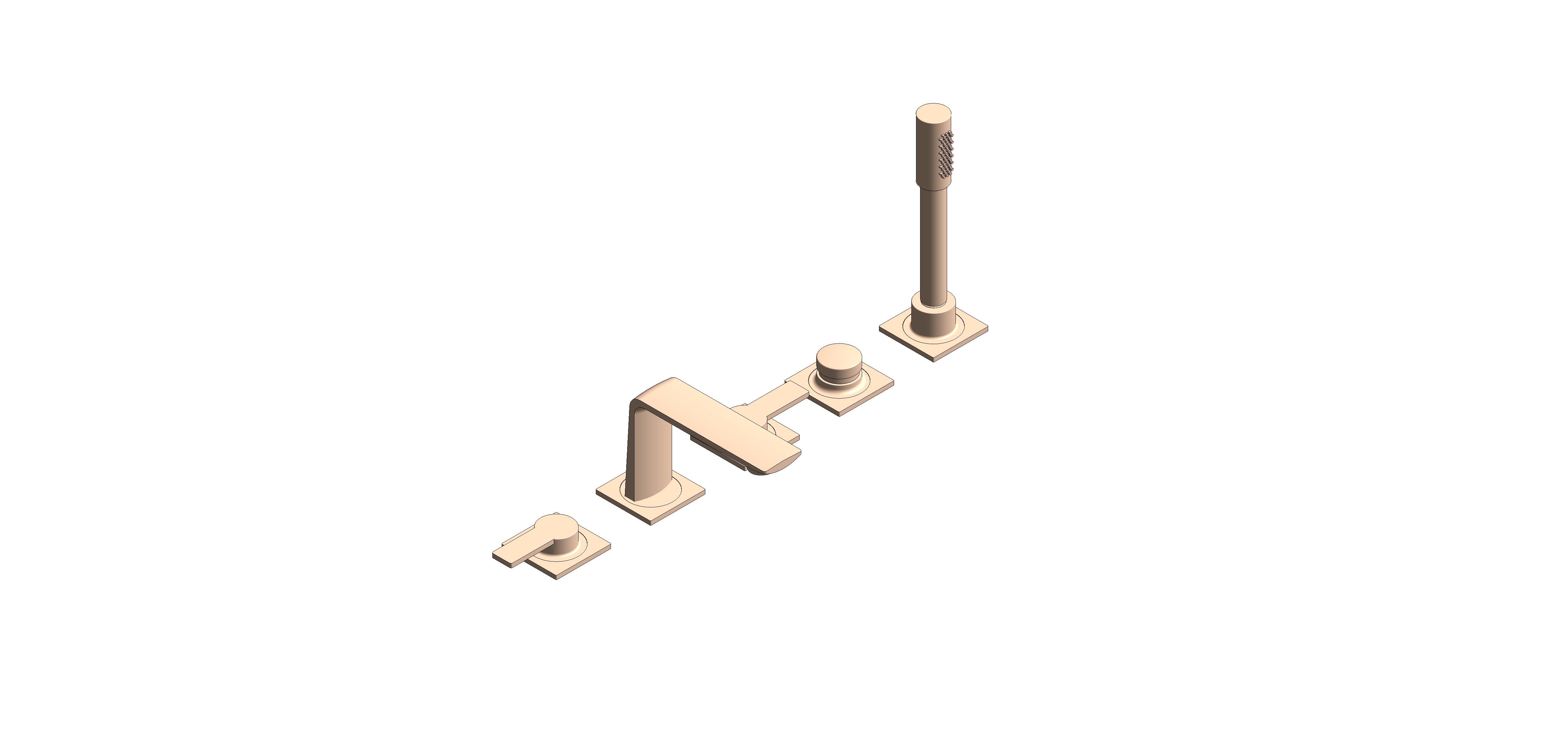 Product: ALLURE 5-hole bath/shower combination (25221DA1)