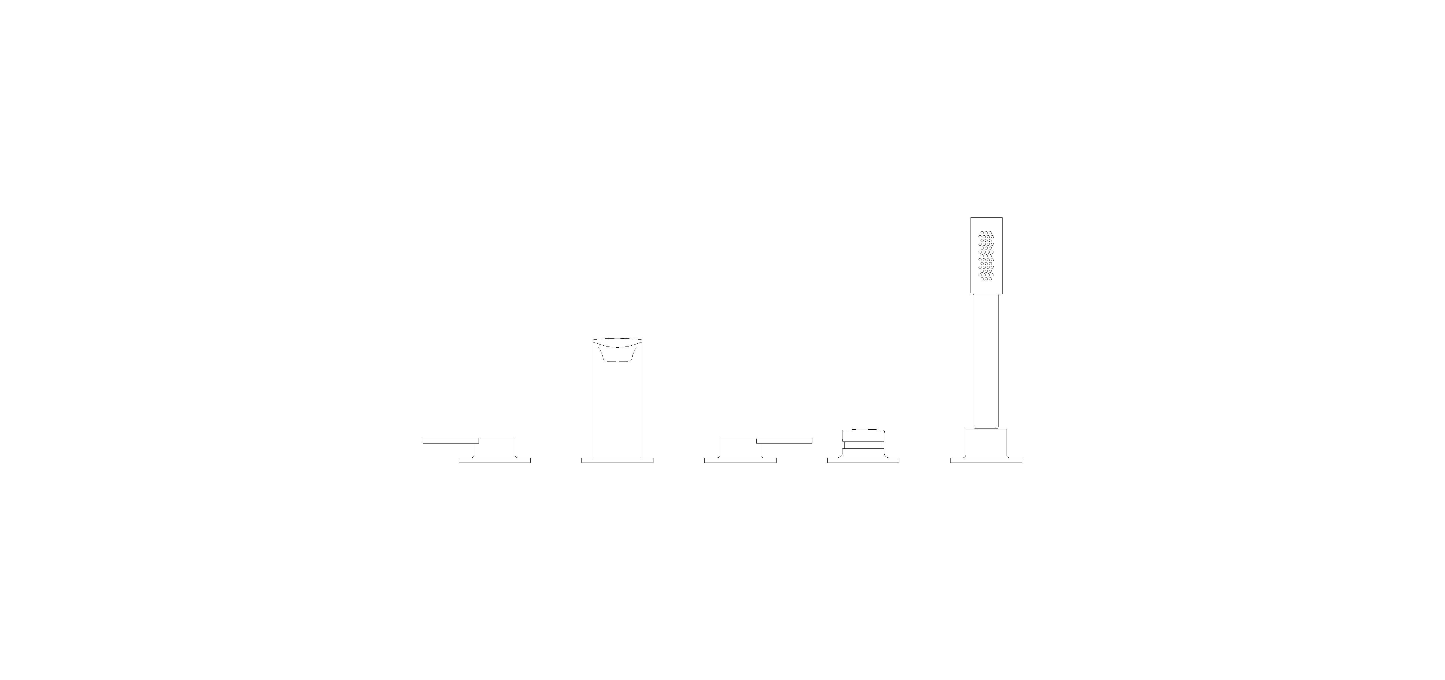 Product: ALLURE 5-hole bath/shower combination (25221GL1)