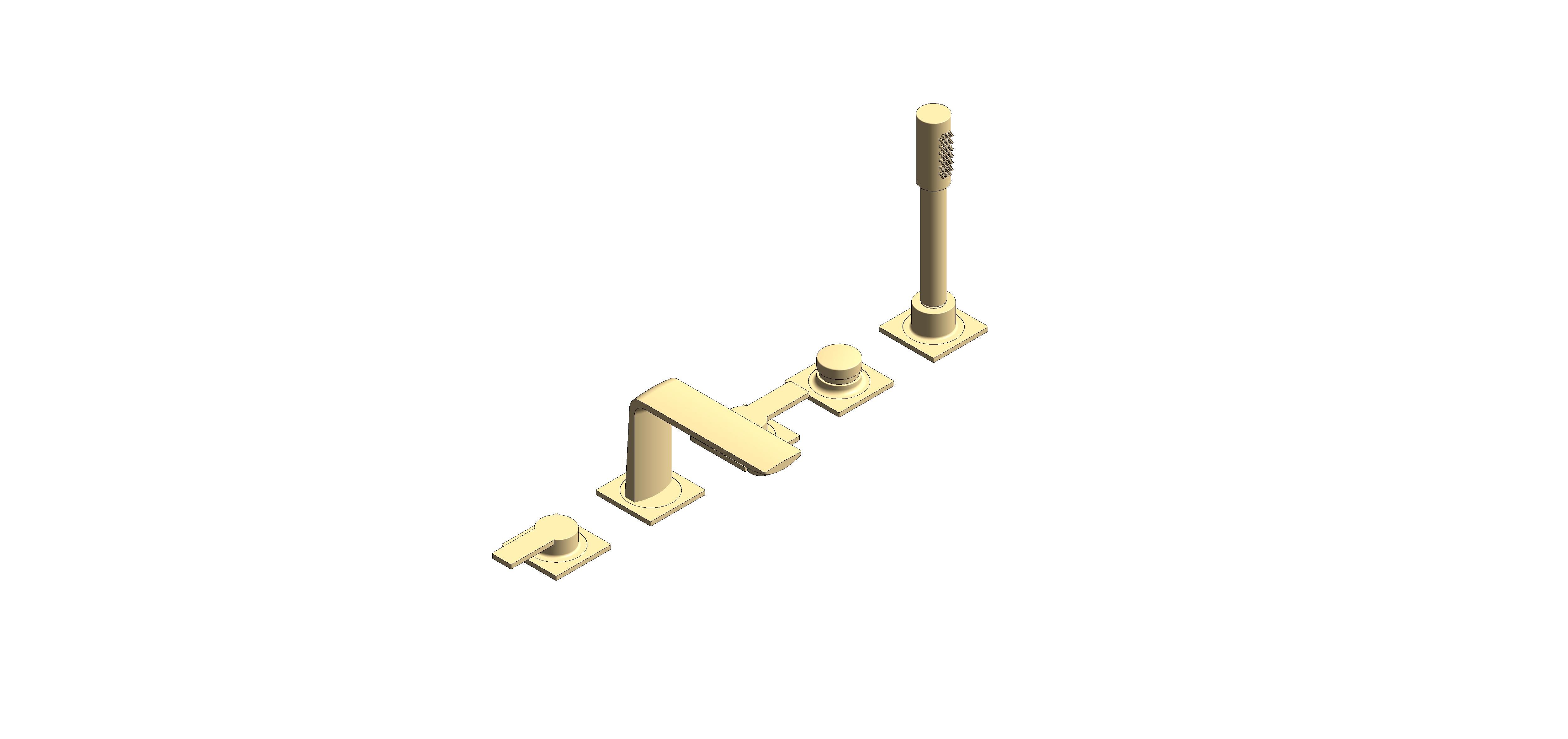 Product: ALLURE 5-hole bath/shower combination (25221GL1)