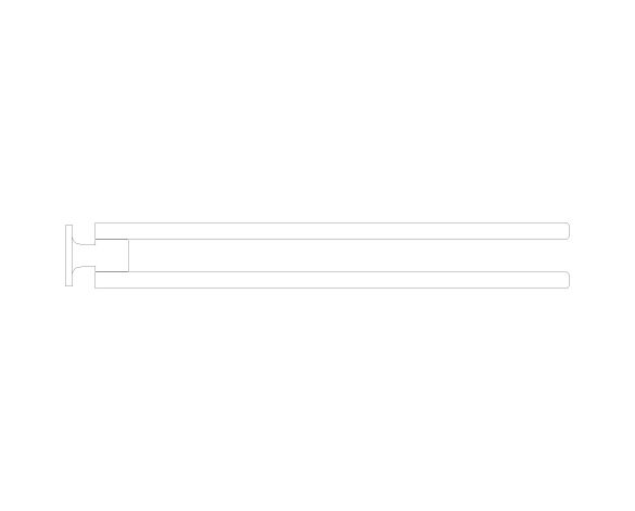 Product: ALLURE Double towel bar (40342DA1)