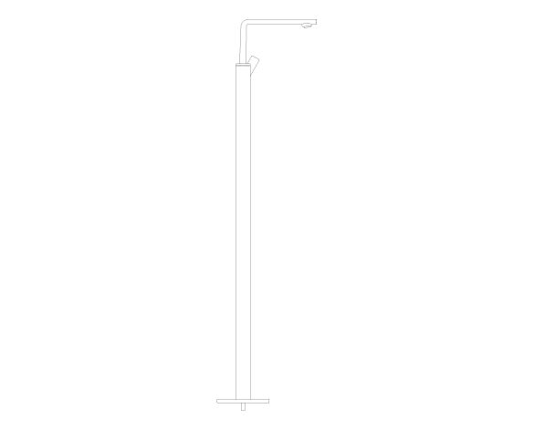 Product: ALLURE Single-lever basin mixer floor mounted (23856DC1)