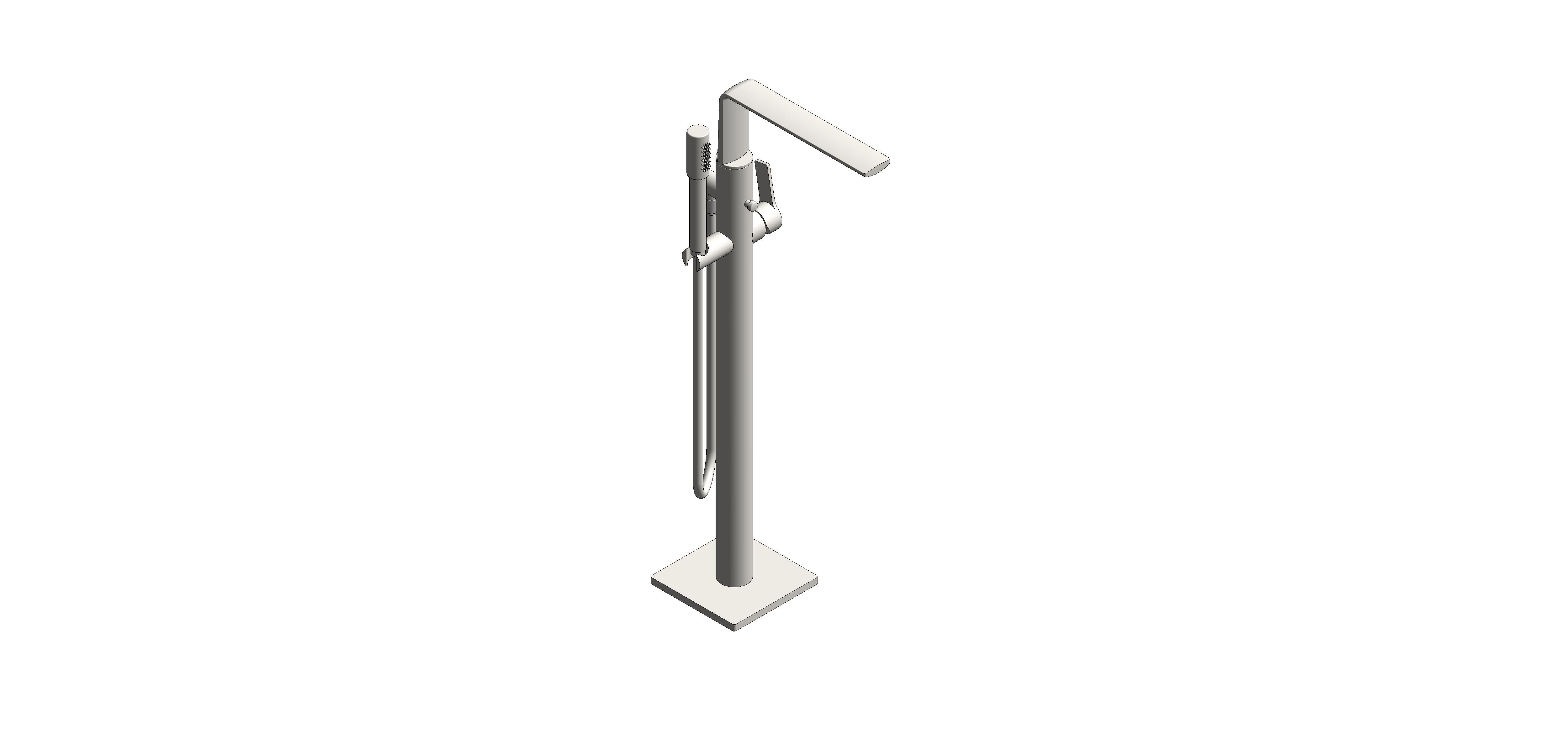 Product: ALLURE Single-lever bath mixer 1/2″, floor mounted (25222DC1)