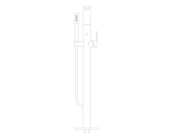 Product: ALLURE Single-lever bath mixer 1/2″, floor mounted (25222GL1)