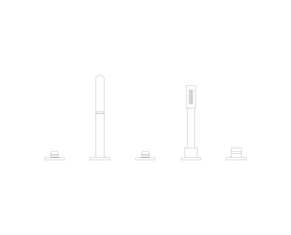 Product: ATRIO PRIVATE COLLECTION 5-hole bath/shower combination (25224DL0)