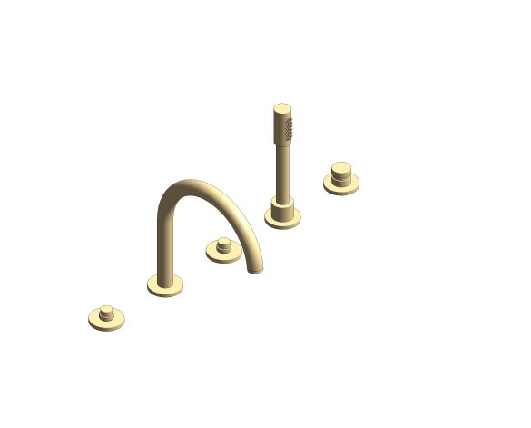 Product: ATRIO PRIVATE COLLECTION 5-hole bath/shower combination (25224GN0)