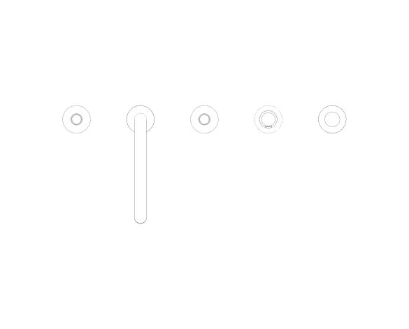 Product: ATRIO PRIVATE COLLECTION 5-hole bath/shower combination (25224GN0)