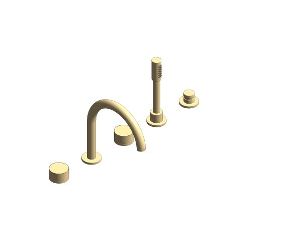 Product: ATRIO PRIVATE COLLECTION 5-hole bath/shower combination (25226GN0)