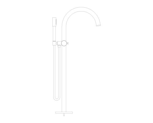 Product: ATRIO PRIVATE COLLECTION Bath / shower mixer 1/2″ (25229GN0)