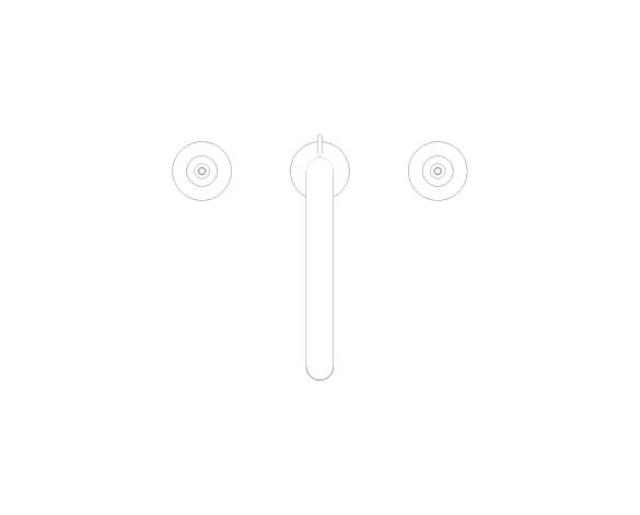 Product: ATRIO PRIVATE COLLECTION Three-hole basin mixer 1/2″ L-Size (20593DL0)