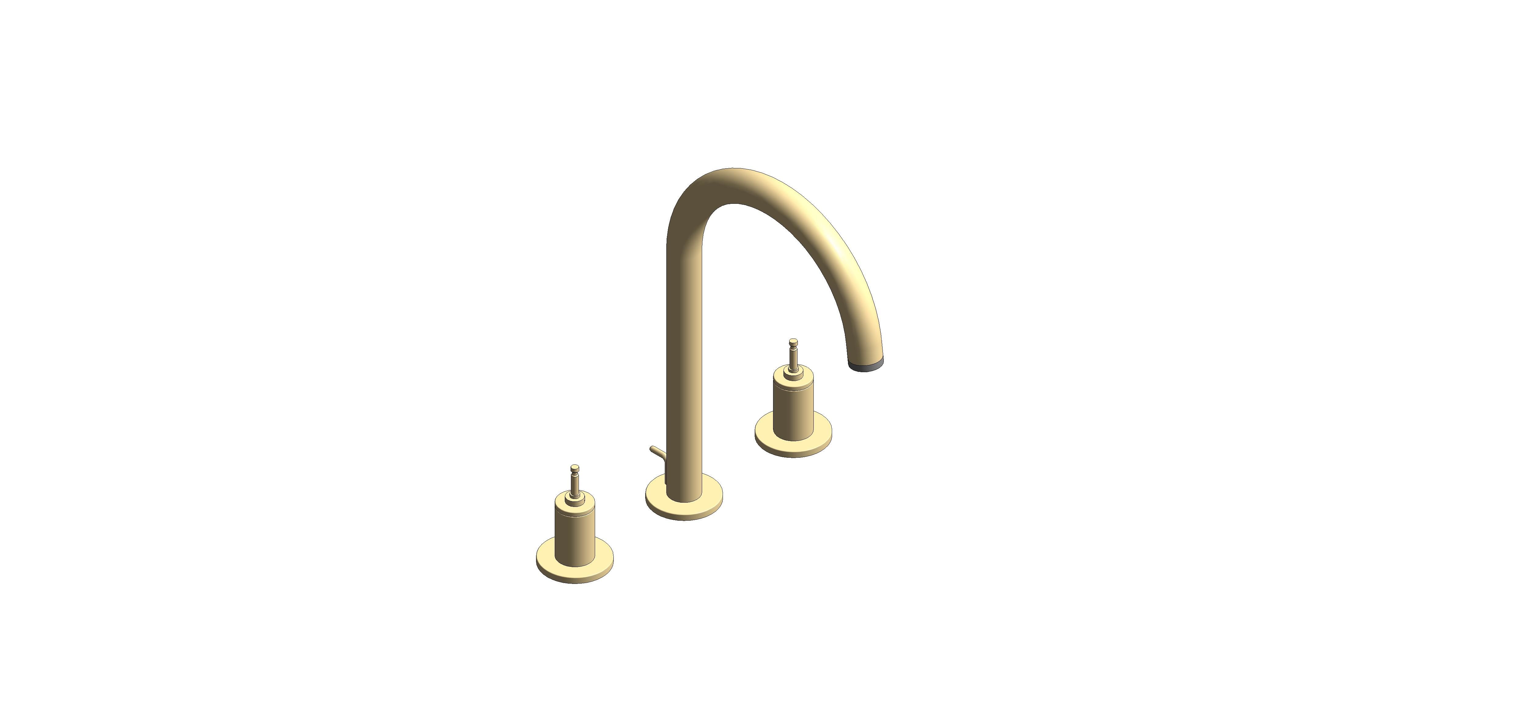 Product: ATRIO PRIVATE COLLECTION Three-hole basin mixer 1/2″ L-Size (20593GN0)