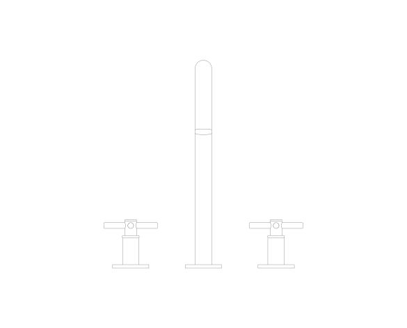Product: ATRIO Three-hole basin mixer 1/2" L-Size (20643DL0)