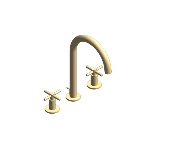 Product: ATRIO Three-hole basin mixer 1/2" L-Size (20643GN0)