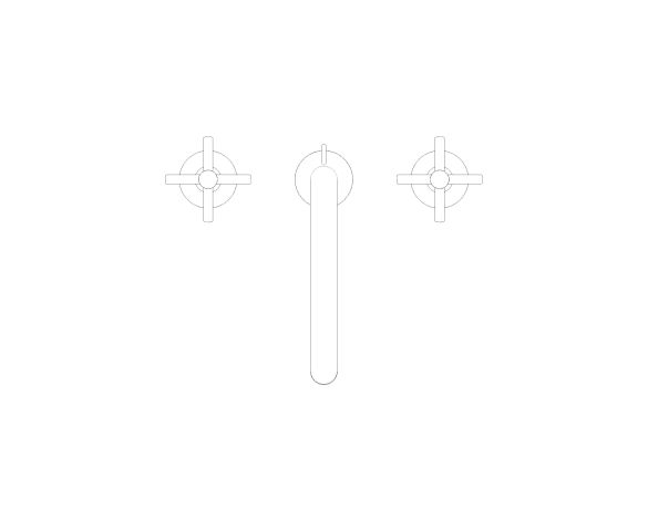 Product: ATRIO Three-hole basin mixer 1/2" L-Size (20643GN0)