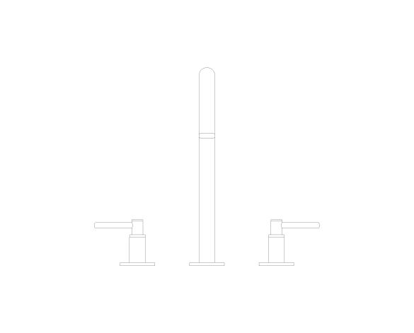 Product: ATRIO Three-hole basin mixer 1/2″ L-Size (20649DL0)