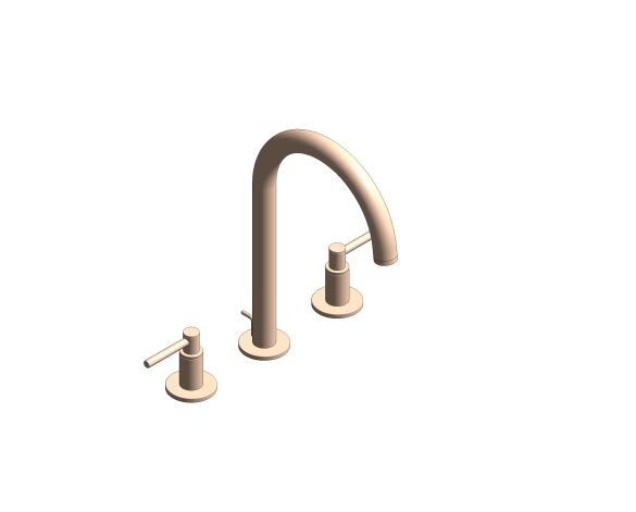 Product: ATRIO Three-hole basin mixer 1/2″ L-Size (20649DL0)