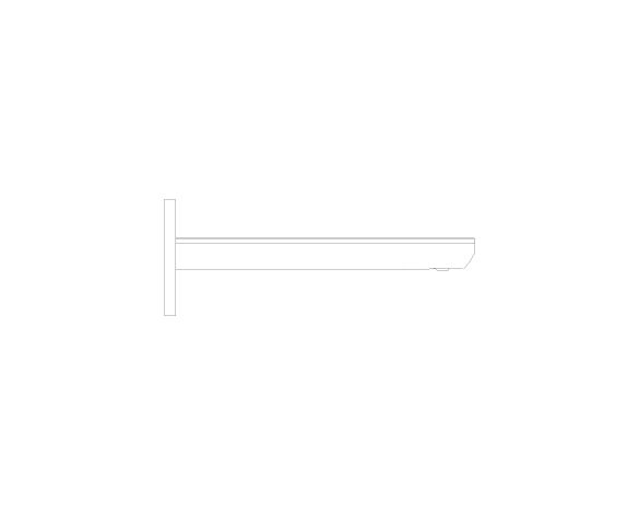Product: ALLURE Cascade spout for bath and shower (13317DA1)