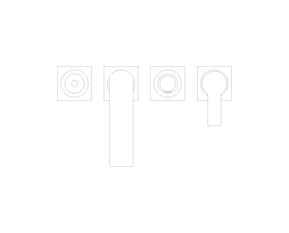 Product: ALLURE 4-Hole Single-Lever Bath Combination (19316AL1)