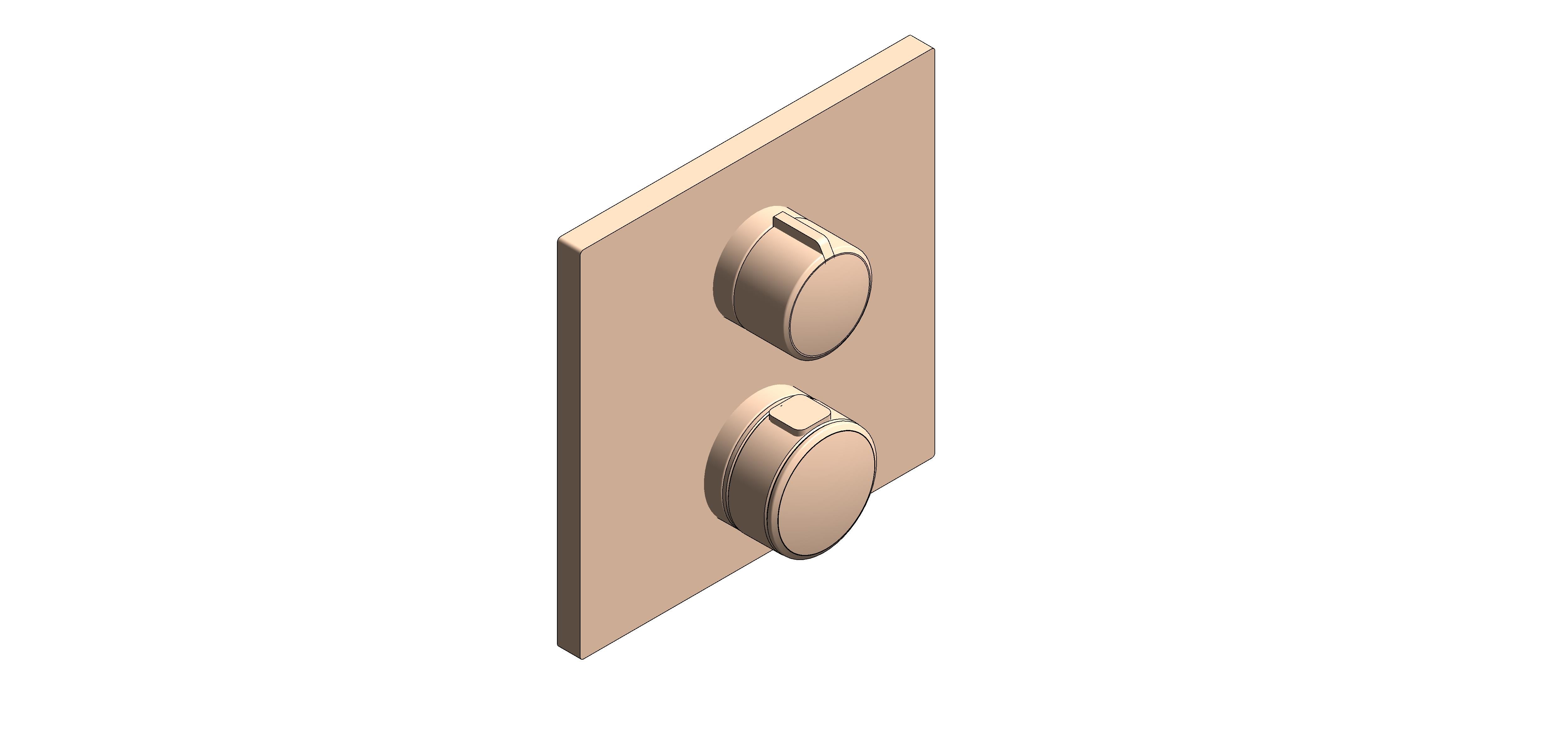 Product: ALLURE Thermostat For Concealed Installation With 2-Way Diverter Hand Shower/Bath Filler (19446DA2)